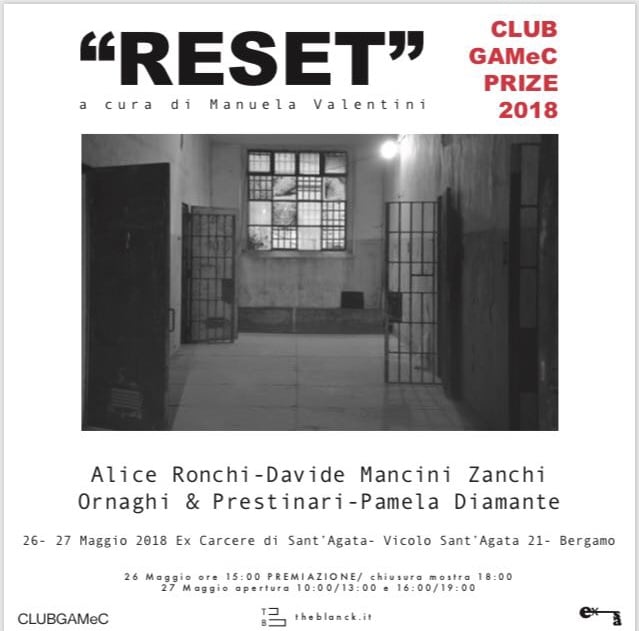 Club GAMeC Prize 2018 – Reset